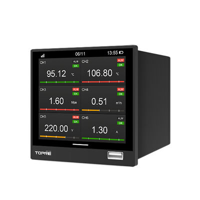 Intelligent 4G WiFi Paperless Recorder Temperature Pressure Current Voltage Data Logger